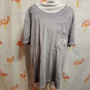 Stone washed campus tee